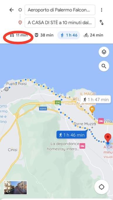 A Casa Di Ste - Vicino Aeroporto Falcone Borsellino Карини Экстерьер фото